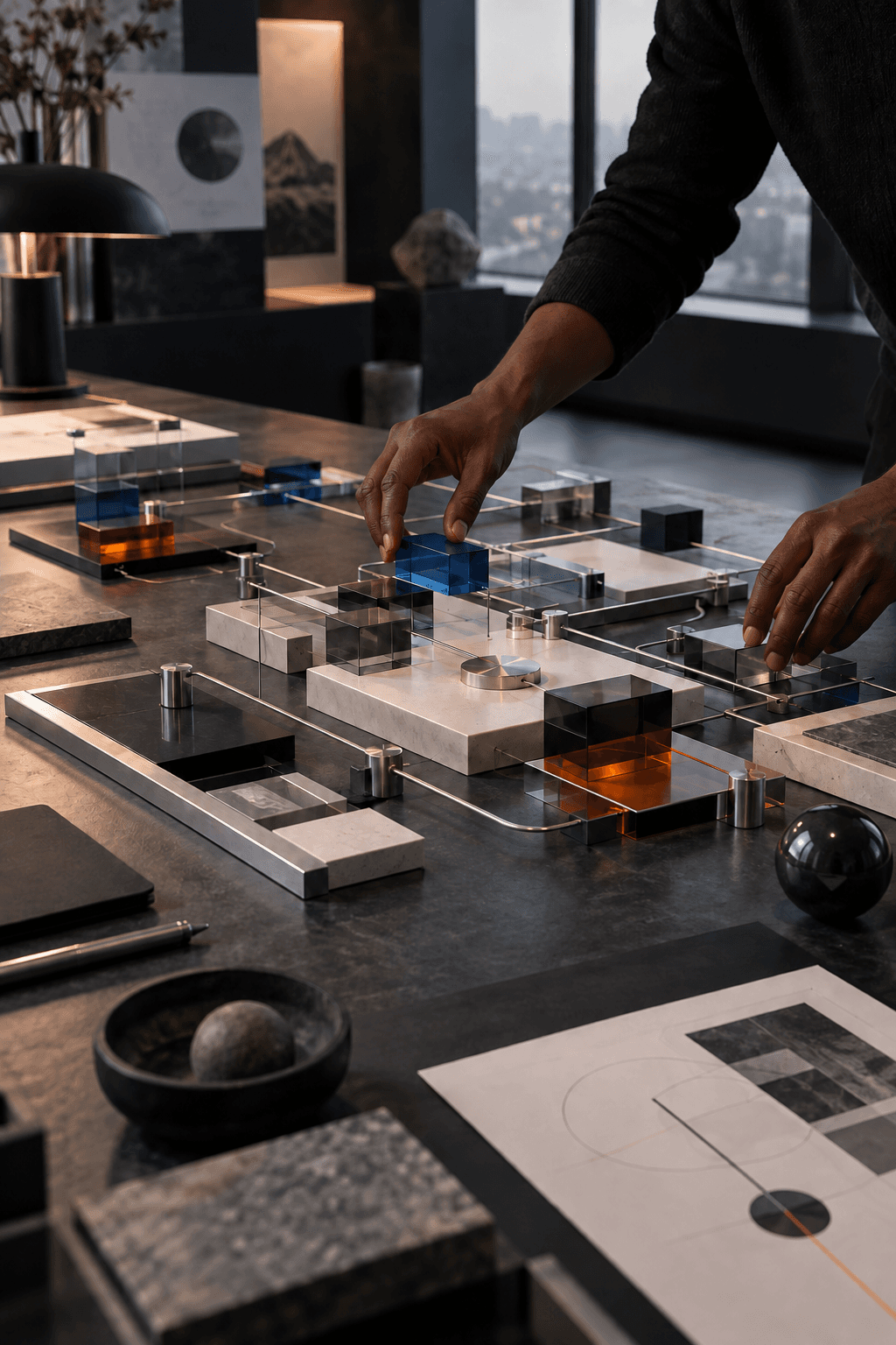 Modular business planning and internal-tool system